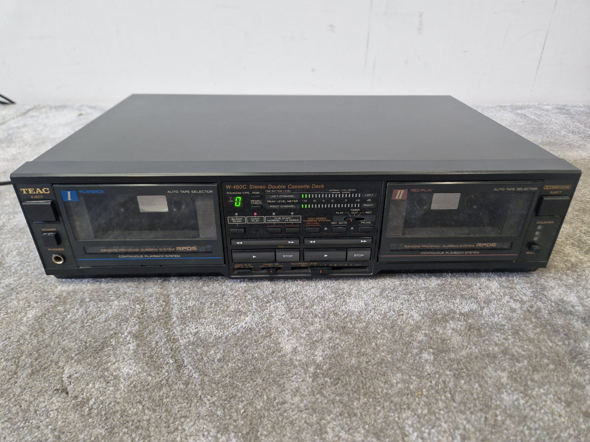 TEAC W-460C Double Cassette Deck – Auto Reverse – Very Good