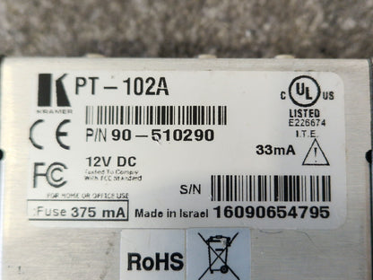 Kramer PT-102A Video Distribution Amplifier – Scratched Front – Good