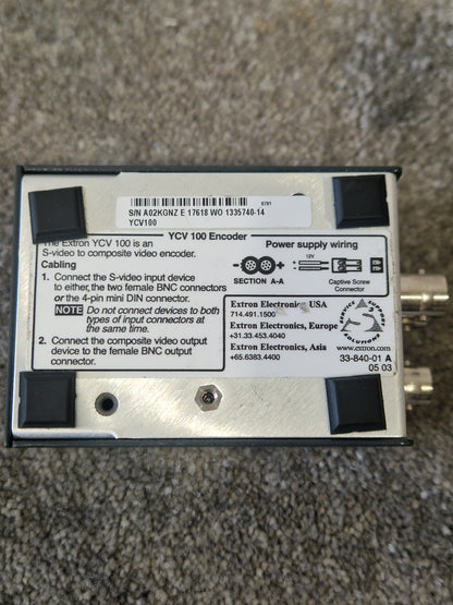 Extron YCV 100 S-Video to Composite Converter – Very Good