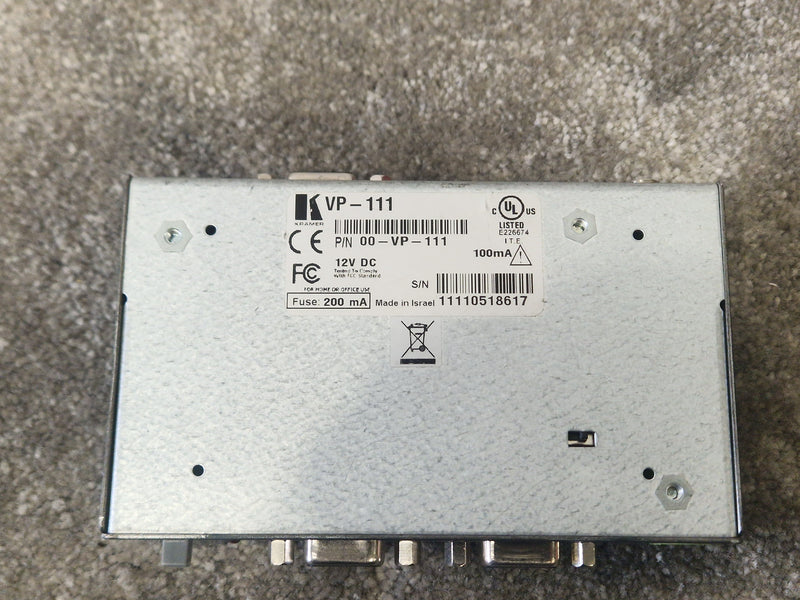 Kramer VP-111 High-Resolution Video Distribution Amp – Untested – Good - Image 4