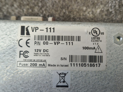 Kramer VP-111 High-Resolution Video Distribution Amp – Untested – Good