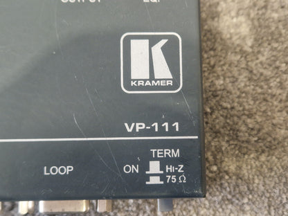 Kramer VP-111 High-Resolution Video Distribution Amp – Untested – Good