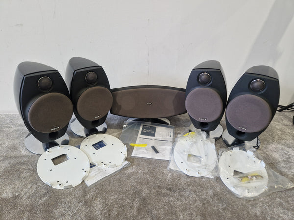 Sony SS-LA500ED And 4 Sony SS-LAC505ED Speaker Set – Aluminium Dome Tweeters- Very Good