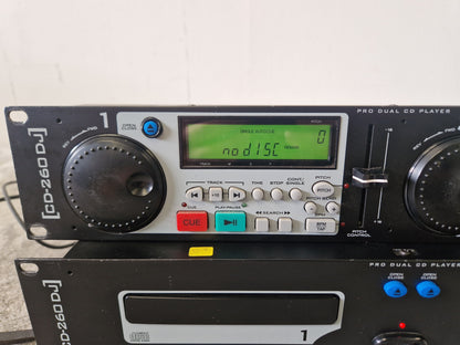 Stage Line CD-260 DJ Pro Dual CD Player – Dual Drive – Pitch Control - Very Good