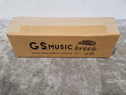 GS Music Bree6 Desktop Synthesizer – Analog Signal Path – 6-Voice Polyphony – Open Box New