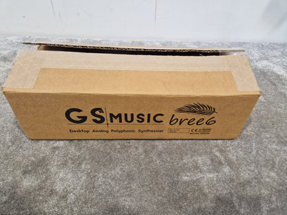 GS Music Bree6 Desktop Synthesizer – Analog Signal Path – 6-Voice Polyphony – Open Box New