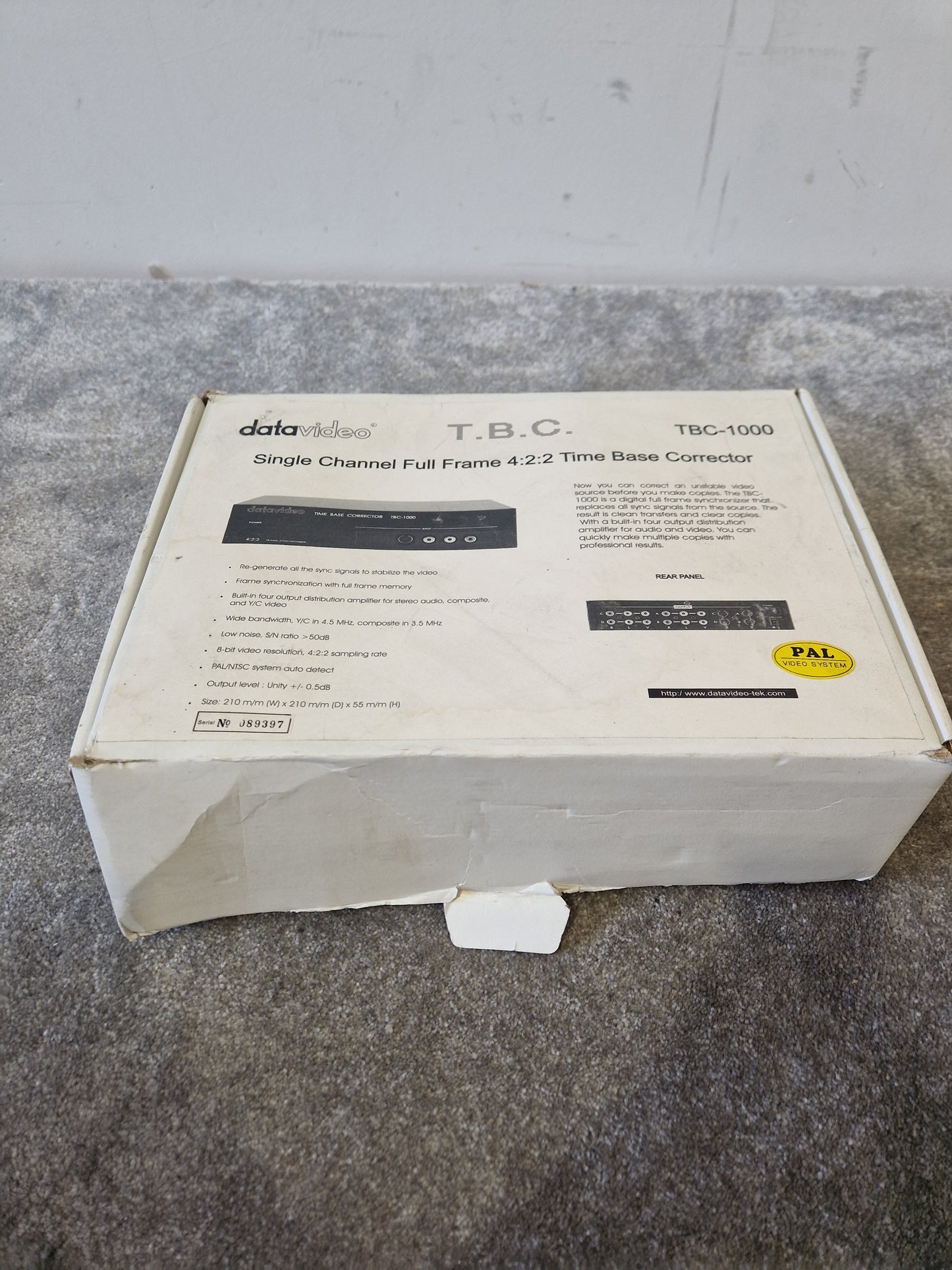 DataVideo TBC-1000 – Single Channel Time Base Corrector - Excellent w/ Original Box