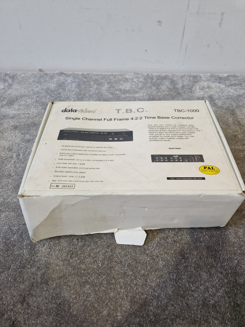 DataVideo TBC-1000 – Single Channel Time Base Corrector - Excellent w/ Original Box - Image 3