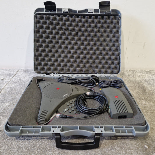 Polyspan Soundstudio Conference Phone System – Very Good w/ Hard Case