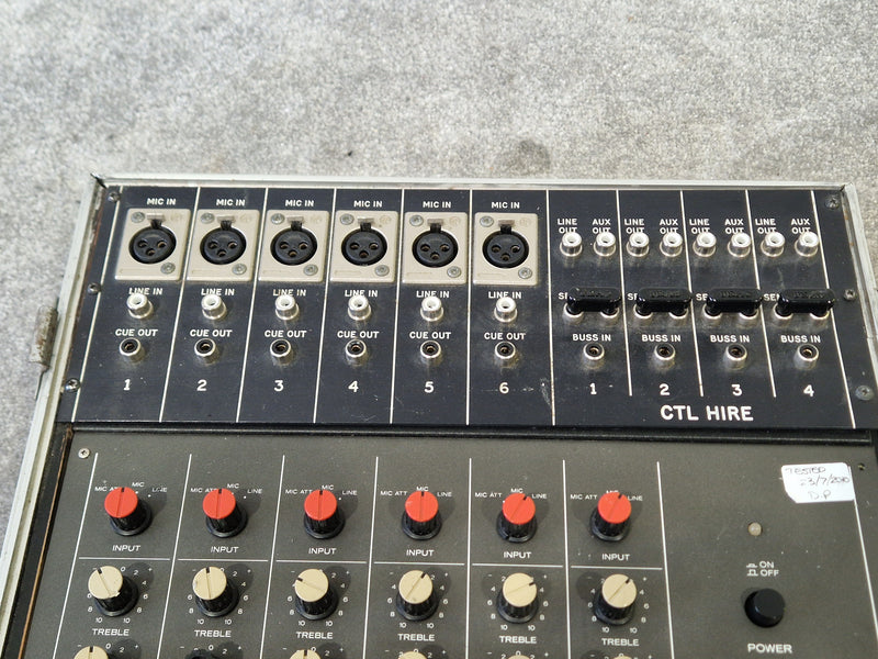 Teac Model 2A – 6-channel Mixer, Vintage Analog - 6 Channels, Analog Design - Good w/ Hard Case - Image 3