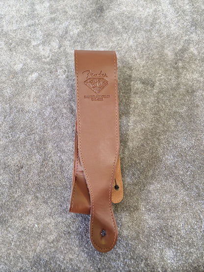 Fender 60th Diamond Anniversary Strap – Brown Leather – Excellent