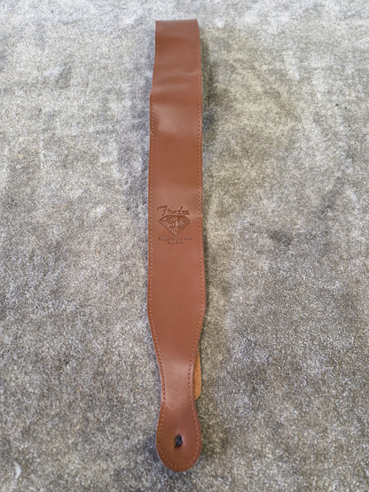 Fender 60th Diamond Anniversary Strap – Brown Leather – Excellent