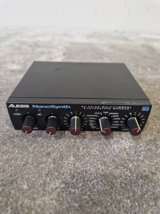 Alesis NanoSynth – 64-Voice Synth Module – Very Good, Scratched, w/ DVD-ROM