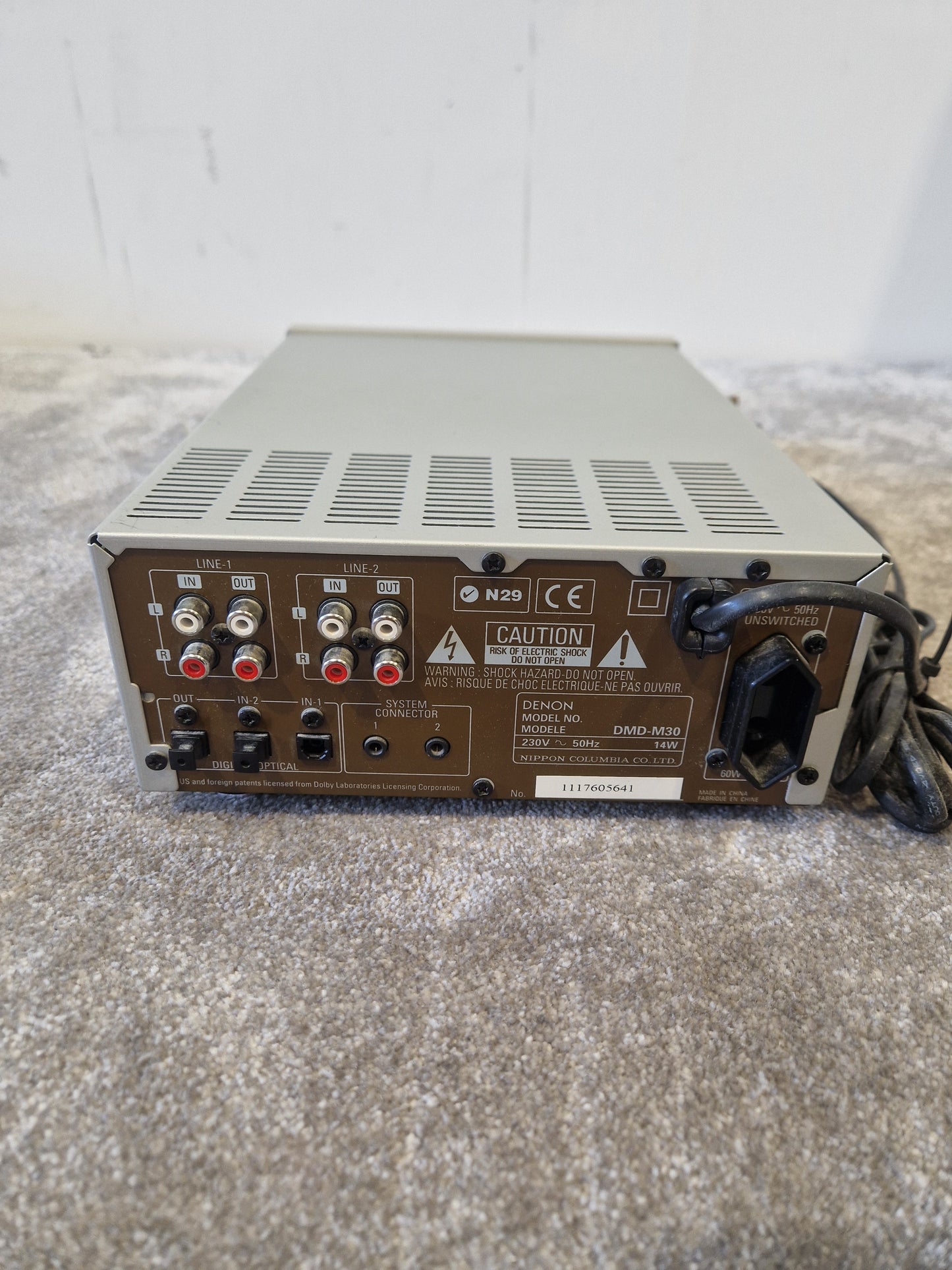Denon DMD-M30 – MiniDisc Recorder/Player, Fully Tested – Very Good