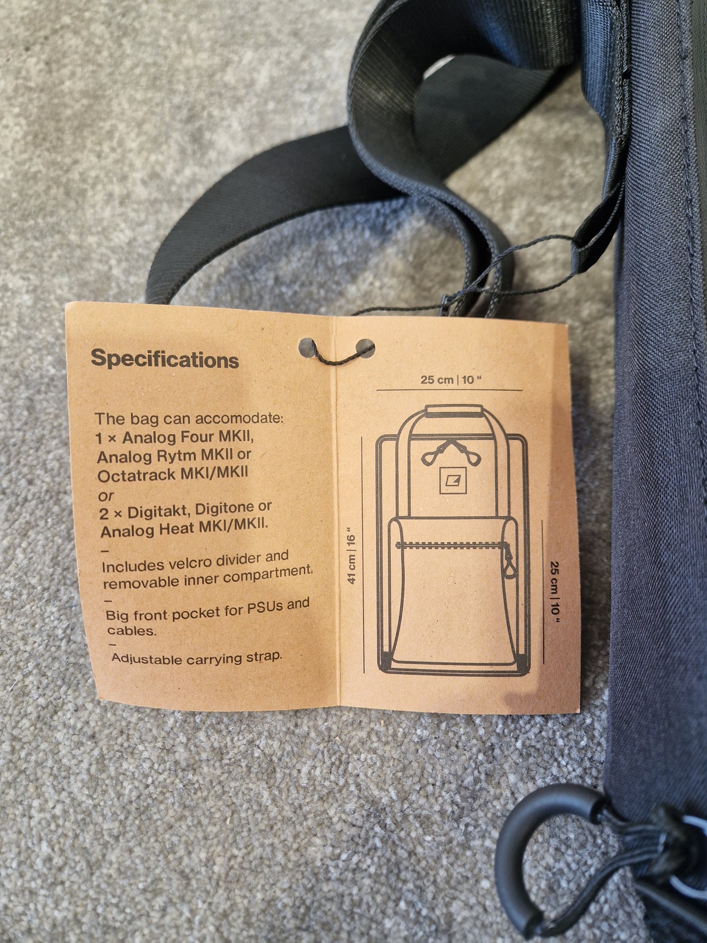 Elektron ECC-4 Gig Bag – Dual Digi / MK2 Synth Fit – Mint