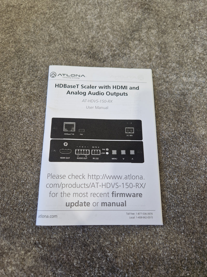 Atlona AT-HDVS-150-RX HDBaseT Scaler – Open Box New w/ AC Adapter - Image 5