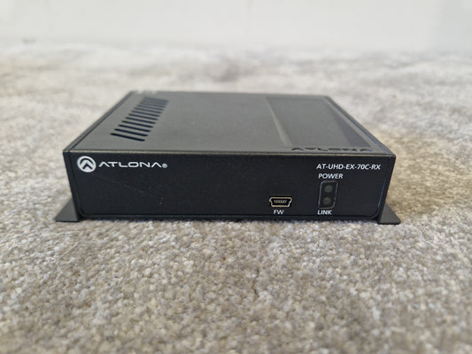 Atlona AT-UHD-EX-70C-RX – 4K HDBaseT Receiver – RS-232 & IR Control – Very Good