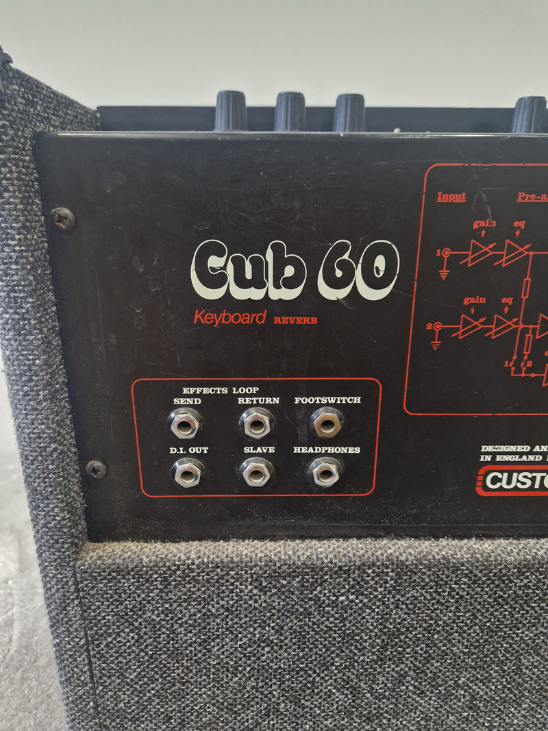 Custom Sound Cub 60 Keyboard Amplifier – 60W Solid-State Combo – Very Good - Image 10