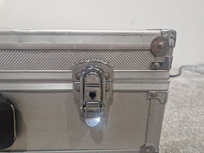 Unbranded Metal Flightcase – 48cm x 36cm x 10cm, Hard Shell Storage Case – Good