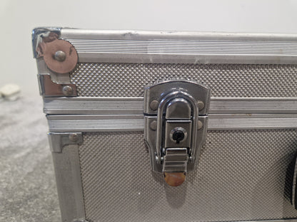 Unbranded Metal Flightcase – 48cm x 36cm x 10cm, Hard Shell Storage Case – Good