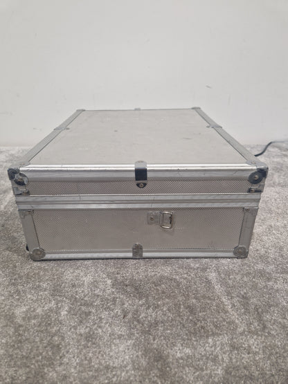 Unbranded Metal Flightcase – 48cm x 36cm x 10cm, Hard Shell Storage Case – Good