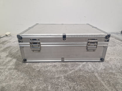 Unbranded Metal Flightcase – 48cm x 36cm x 10cm, Hard Shell Storage Case – Good
