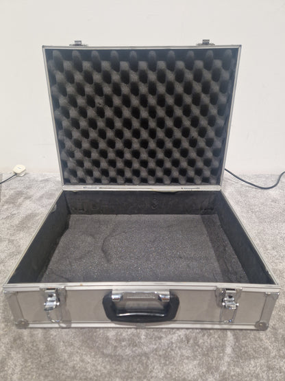 Unbranded Metal Flightcase – 48cm x 36cm x 10cm, Hard Shell Storage Case – Good