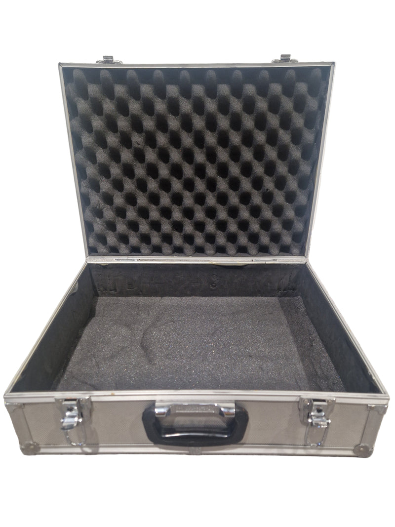 Unbranded Metal Flightcase – 48cm x 36cm x 10cm, Hard Shell Storage Case – Good - Image 1