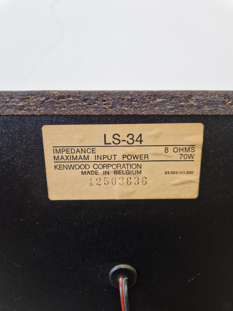 Kenwood LS-34 – Pair of Vintage Stereo Speakers – Very Good - Image 5