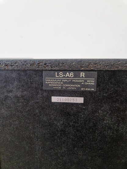 Kenwood LS-A6 – 60W Hi-Fi Speakers – Compact Design & Wired Connectivity – Very Good w/ Original Box
