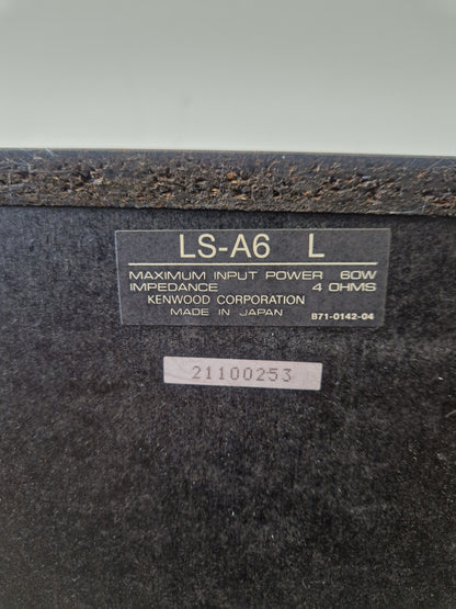 Kenwood LS-A6 – 60W Hi-Fi Speakers – Compact Design & Wired Connectivity – Very Good w/ Original Box