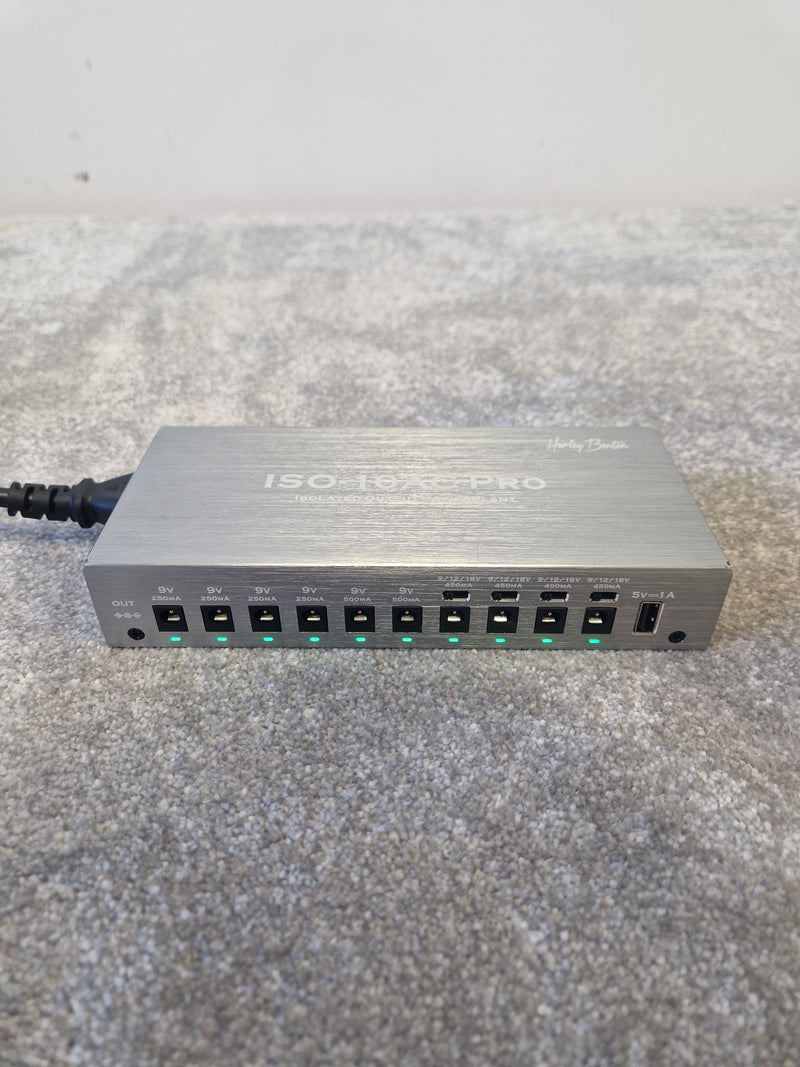 Harley Benton ISO-10AC Pro – Modular Pedalboard Power Supply – Excellent - Image 1
