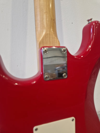 Fender Squier Strat Affinity Electric Guitar, China - New Ernie Ball Strings - Very Good Condition w/ Soft Case