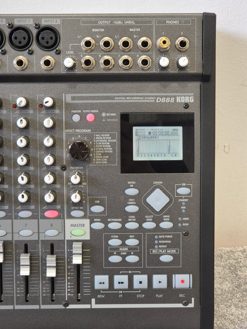 Korg D888 - 8 Track Digital Recorder - Very Good - Image 2