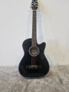 Madina Acoustic Guitar - Black, 3/4 Size, Solid Top - Very Good - Photo 2