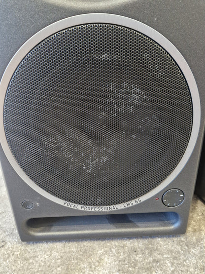 Pair of Focal CMS65 Speakers - 6.5" Woofer, 1" Tweeter - Very Good