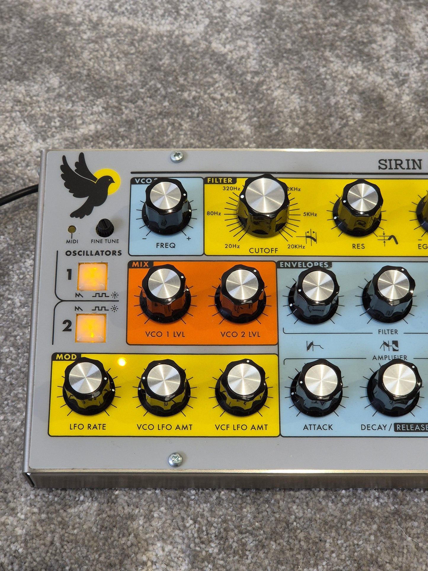 Moog Sirin - 8-Voice Analog Synthesizer - Excellent w/ Power Supply & Manuals