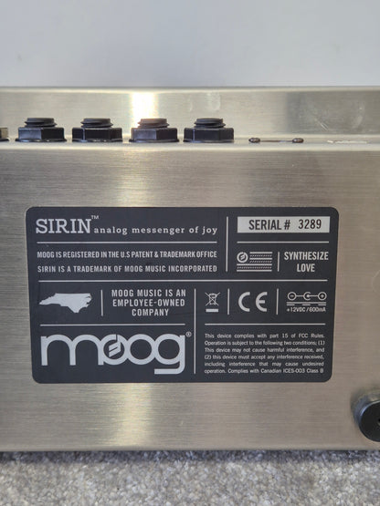 Moog Sirin - 8-Voice Analog Synthesizer - Excellent w/ Power Supply & Manuals