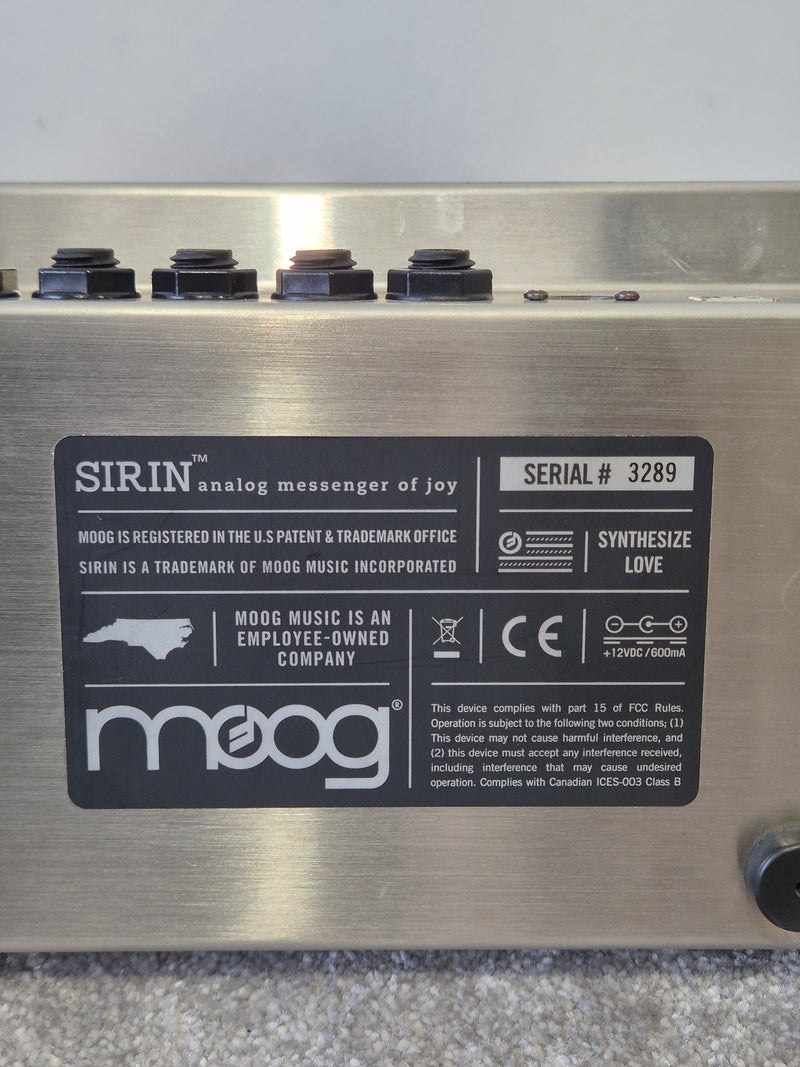 Moog Sirin – Limited Edition Analog Synthesizer Module – Excellent w/ Power Supply, Manuals & Decksaver - Image 7