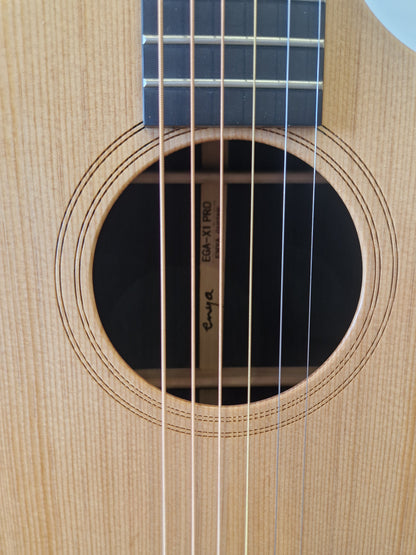 Enya EGA-X1 Pro Natural - Carbon Fiber Construction, EQ System - Excellent w/ Manuals & Soft Case
