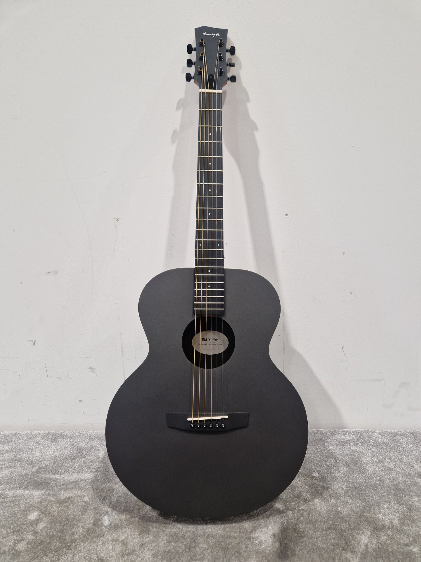 Enya EM-XO/BK (9/10) - Ex Demo - Carbon Fiber Ukulele, Built-in EQ - Excellent w/ Soft Case