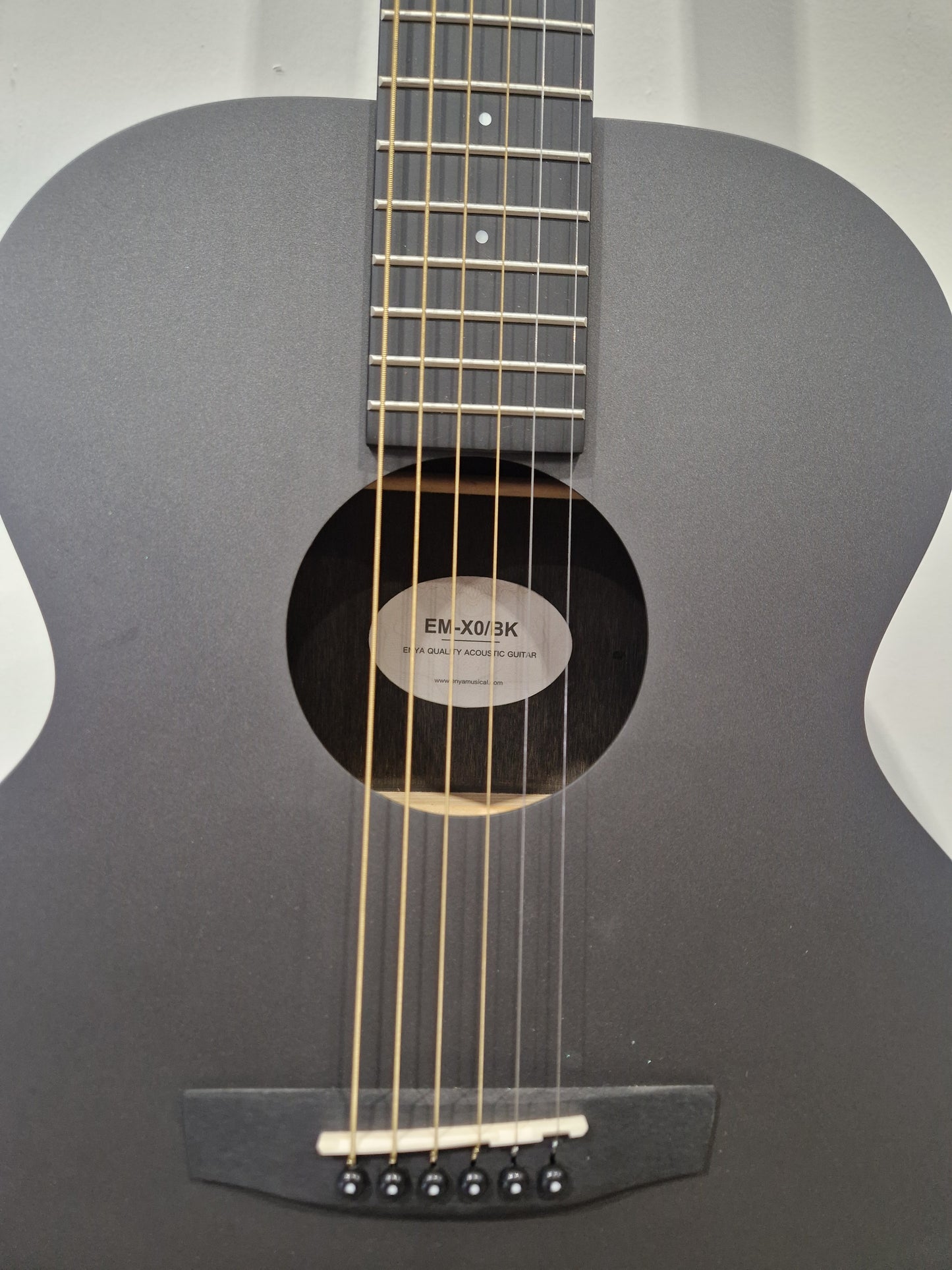 Enya EM-XO/BK (9/10) - Ex Demo - Carbon Fiber Ukulele, Built-in EQ - Excellent w/ Soft Case