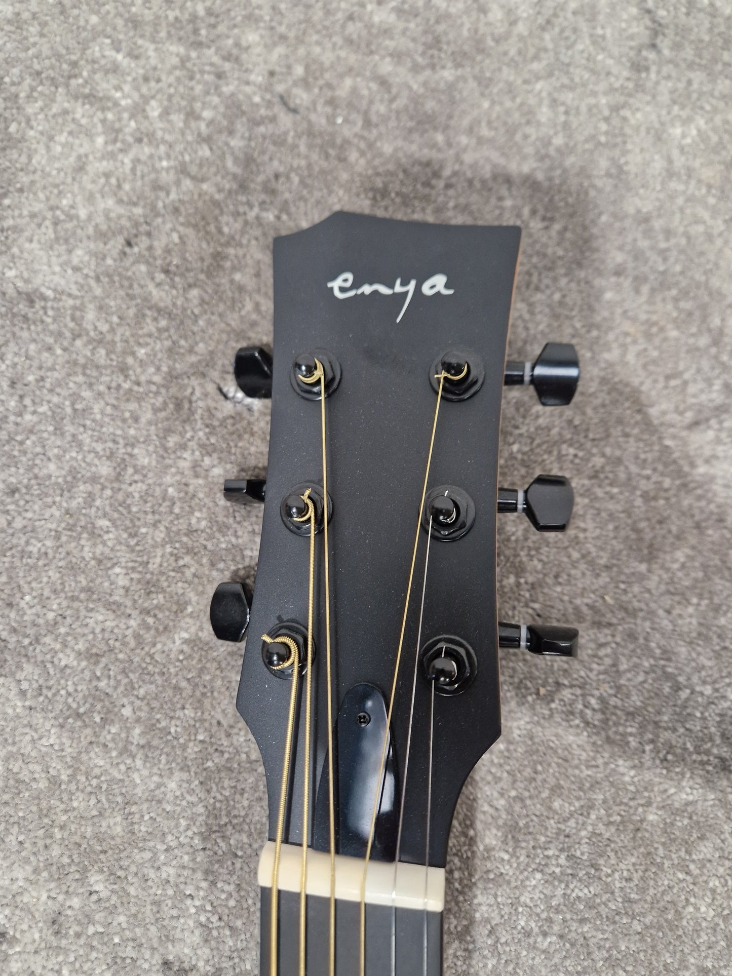 Enya EM-XO/BK (9/10) - Ex Demo - Carbon Fiber Ukulele, Built-in EQ - Excellent w/ Soft Case