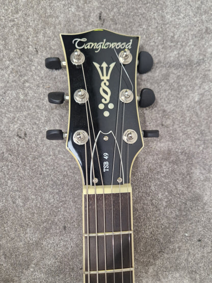 Tanglewood TSB49 - Solid Top Electric Semi Acoustic Guitar - Excellent