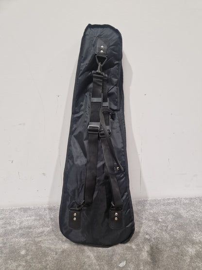 Pignose Electric Travel Guitar - Compact Design, Solid Tone - Excellent w/ Soft Case & Pink Guitar strap