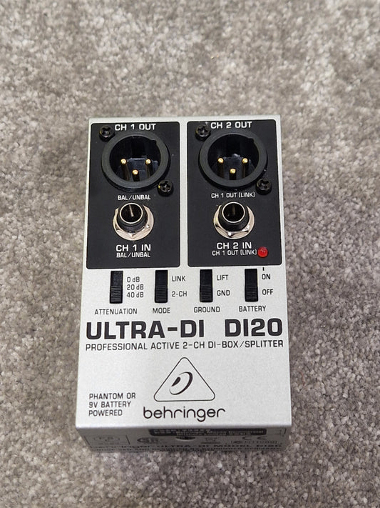 Behringer Ultra-DI D120 - Active DI Box, Phantom Power - Excellent