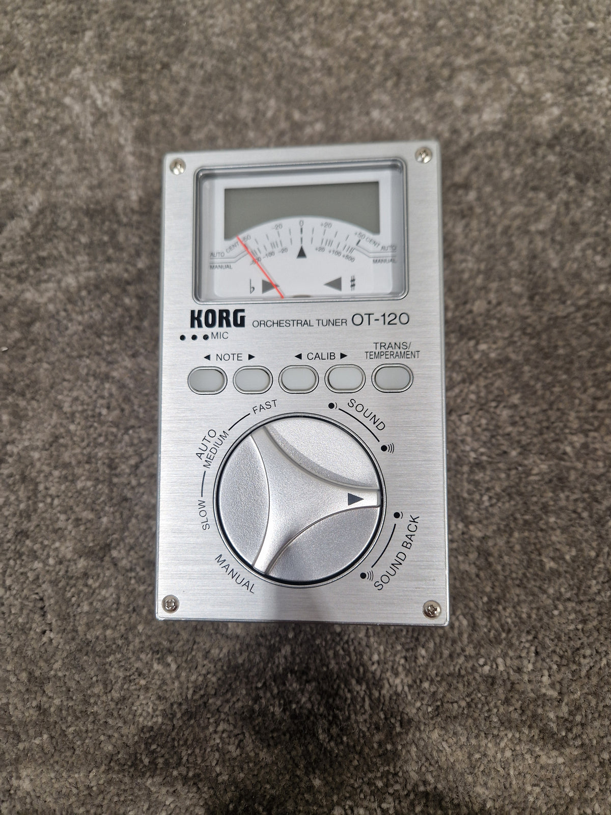 Korg OT120 Orchestral Tuner - Wide Range, High Precision - Excellent w/ Manuals & Soft Case