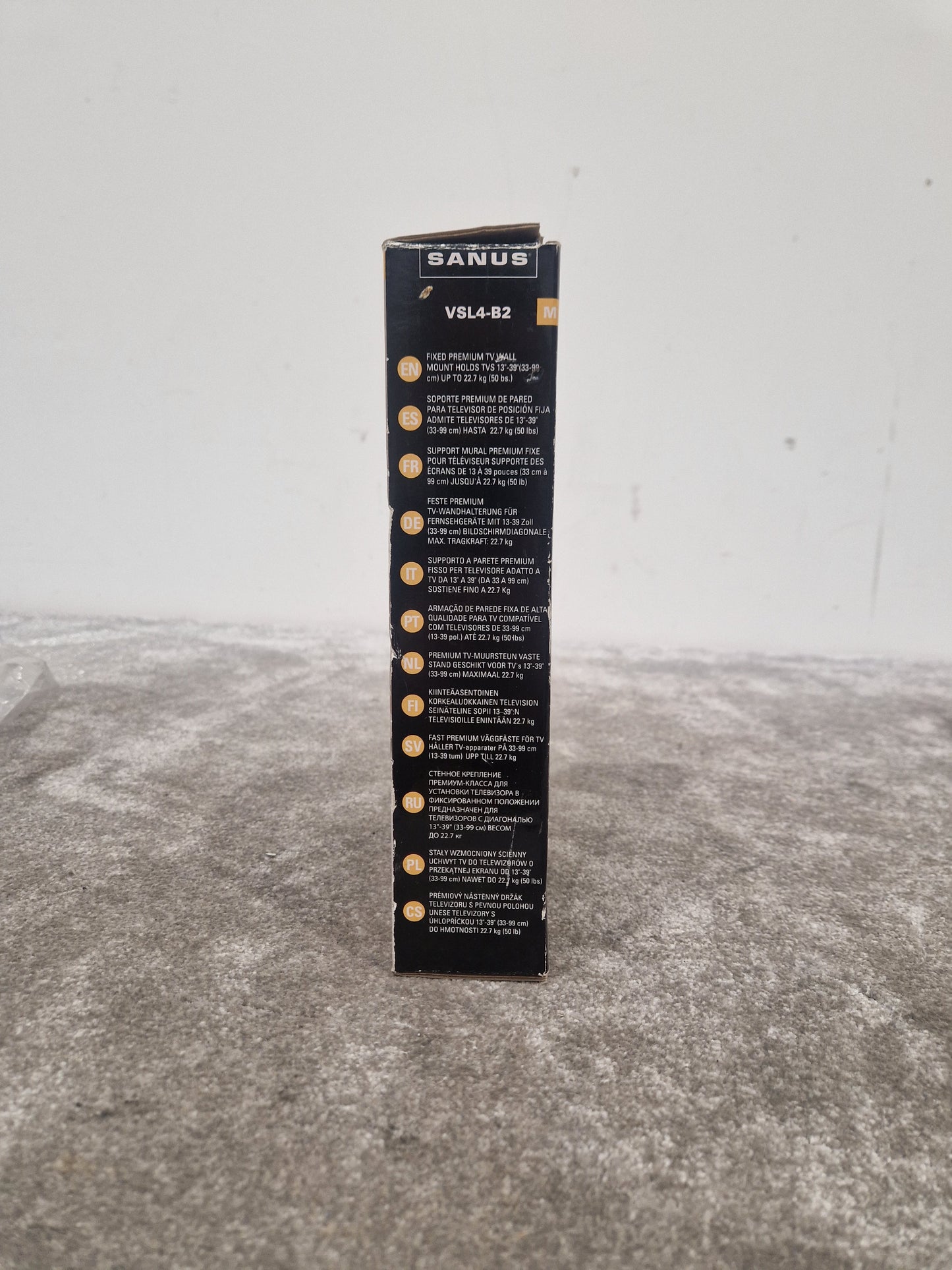 Sanus VSL4-B2 - Adjustable Speaker Stands - Open Box w/ Original Box & Manuals