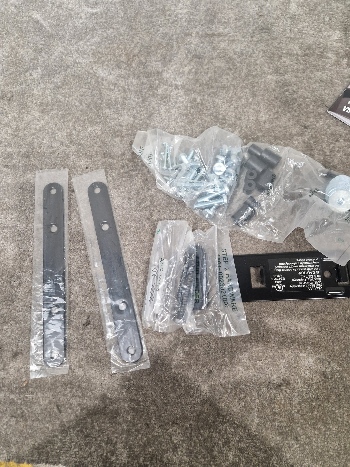 Sanus VSL4-B2 - Adjustable Speaker Stands - Open Box w/ Original Box & Manuals