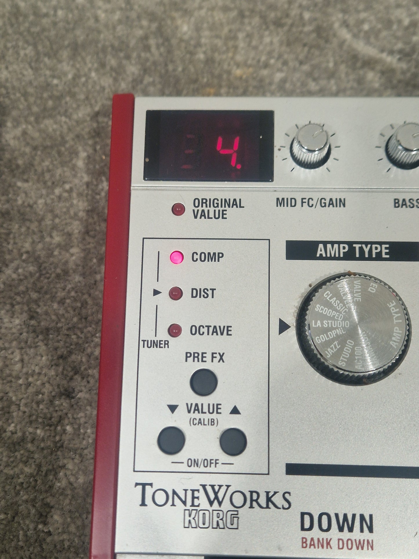 Korg Toneworks AX10B - Bass Guitar Effects Processor, Amp Modeling - Very Good w/ Power Supply